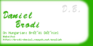 daniel brodi business card